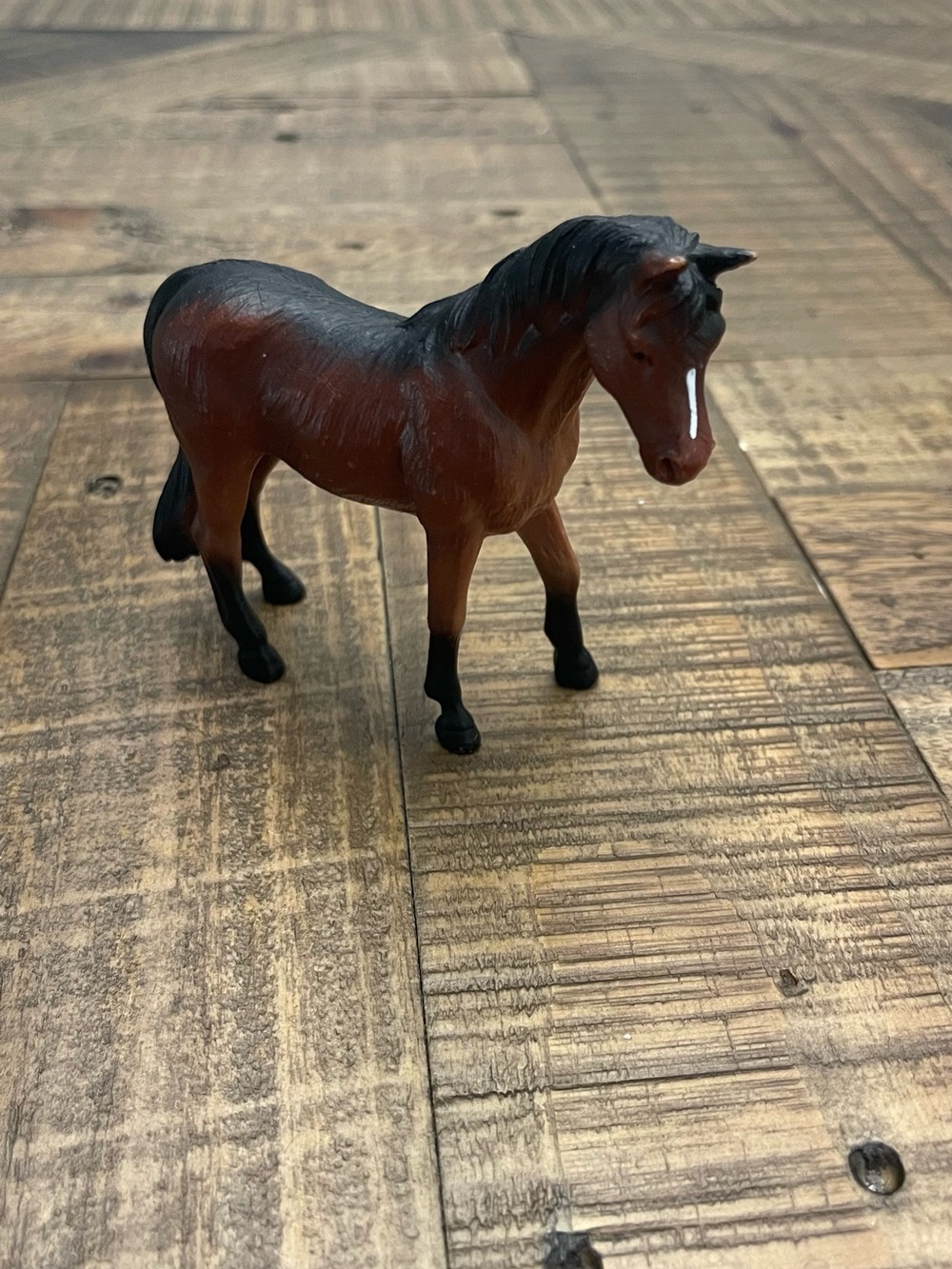 collectible Animal Planet Brown Horse figurine manufactured by Blip Toys